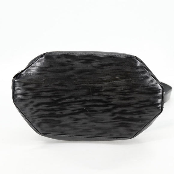 LOUIS VUITTON Epi Sac Depaule PM Shoulder Bag Black M80157 LV Auth 136885