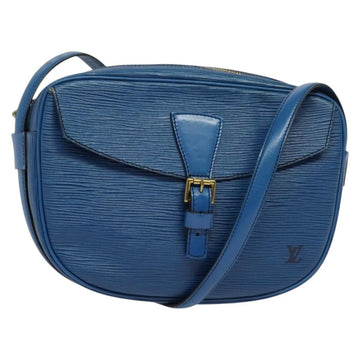 LOUIS VUITTON Epi June Feuille Shoulder Bag Blue M52155 LV Auth 136887