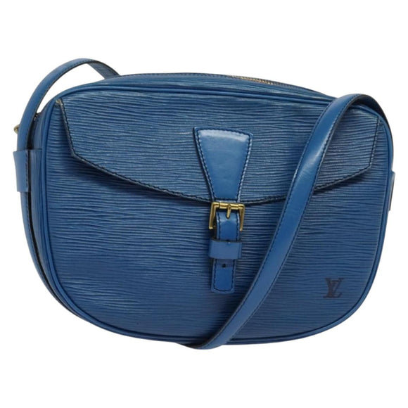 LOUIS VUITTON Epi June Feuille Shoulder Bag Blue M52155 LV Auth 136887