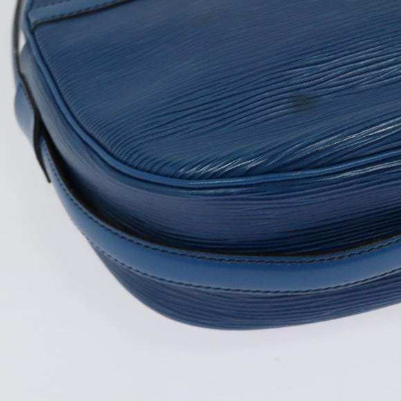 LOUIS VUITTON Epi June Feuille Shoulder Bag Blue M52155 LV Auth 136887