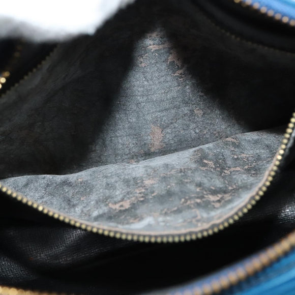 LOUIS VUITTON Epi June Feuille Shoulder Bag Blue M52155 LV Auth 136887