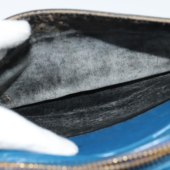 LOUIS VUITTON Epi June Feuille Shoulder Bag Blue M52155 LV Auth 136887