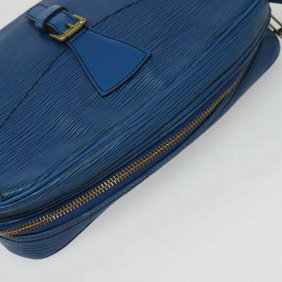 LOUIS VUITTON Epi June Feuille Shoulder Bag Blue M52155 LV Auth 136887