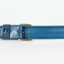 LOUIS VUITTON Epi Cartouchiere MM Shoulder Bag Blue M52245 LV Auth 136888-9