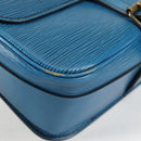 LOUIS VUITTON Epi Cartouchiere MM Shoulder Bag Blue M52245 LV Auth 136888-15