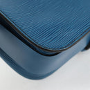 LOUIS VUITTON Epi Cartouchiere MM Shoulder Bag Blue M52245 LV Auth 136888-17