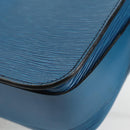 LOUIS VUITTON Epi Cartouchiere MM Shoulder Bag Blue M52245 LV Auth 136888-18