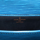 LOUIS VUITTON Epi Cartouchiere MM Shoulder Bag Blue M52245 LV Auth 136888-22