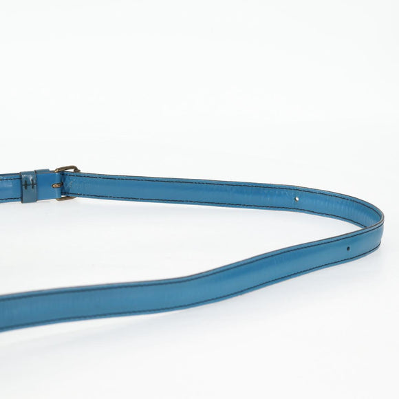 LOUIS VUITTON Epi Cartouchiere MM Shoulder Bag Blue M52245 LV Auth 136888