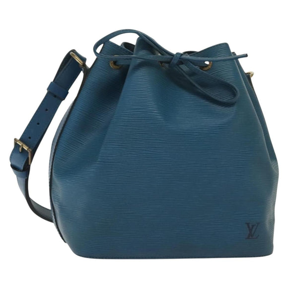 LOUIS VUITTON Epi Petit Noe Shoulder Bag Blue M44105 LV Auth 136907