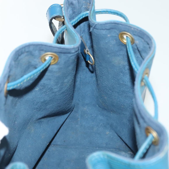 LOUIS VUITTON Epi Petit Noe Shoulder Bag Blue M44105 LV Auth 136907