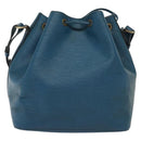 LOUIS VUITTON Epi Petit Noe Shoulder Bag Blue M44105 LV Auth 136907-2