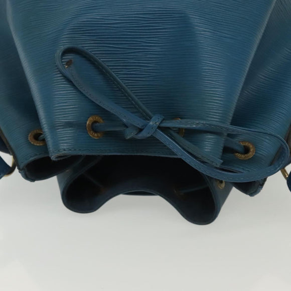 LOUIS VUITTON Epi Petit Noe Shoulder Bag Blue M44105 LV Auth 136907