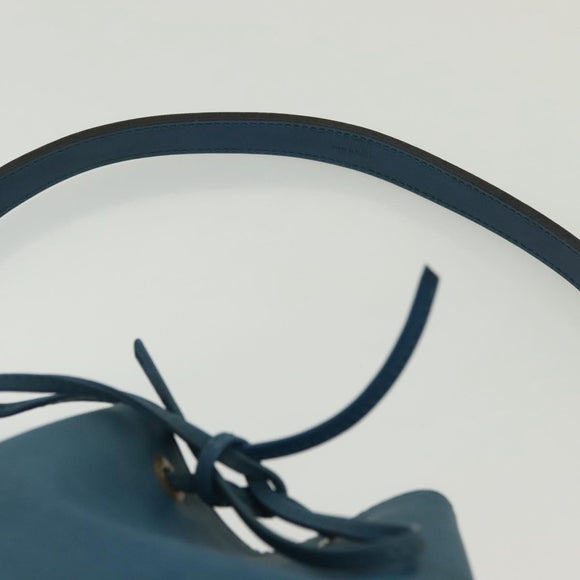 LOUIS VUITTON Epi Petit Noe Shoulder Bag Blue M44105 LV Auth 136907