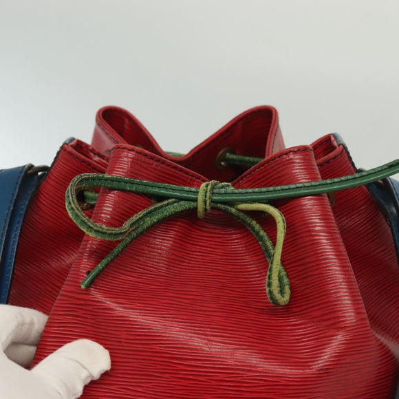 LOUIS VUITTON Epi Toriko Color Noe Bag Red Blue Green M44084 LV Auth 136908