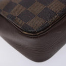 LOUIS VUITTON Damier Ebene Trousse Makeup Pouch N51982 LV Auth 136912-16
