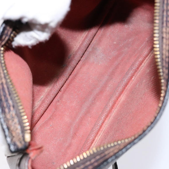 LOUIS VUITTON Damier Ebene Trousse Makeup Pouch N51982 LV Auth 136912