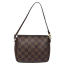 LOUIS VUITTON Damier Ebene Trousse Makeup Pouch N51982 LV Auth 136912-13