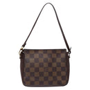 LOUIS VUITTON Damier Ebene Trousse Makeup Pouch N51982 LV Auth 136912-2