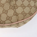 GUCCI GG Canvas Shoulder Bag Beige Gold 182092 Auth 136918-15