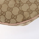 GUCCI GG Canvas Shoulder Bag Beige Gold 182092 Auth 136918-17