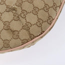 GUCCI GG Canvas Shoulder Bag Beige Gold 182092 Auth 136918-18