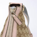 GUCCI GG Canvas Shoulder Bag Beige Gold 182092 Auth 136918-10