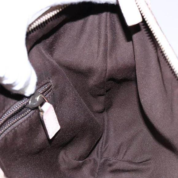 GUCCI GG Canvas Shoulder Bag Beige Gold 182092 Auth 136918