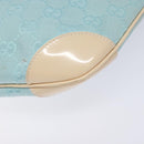 GUCCI GG Canvas Shoulder Bag Light Blue Gold 001 4158 3754 Auth 136919-17