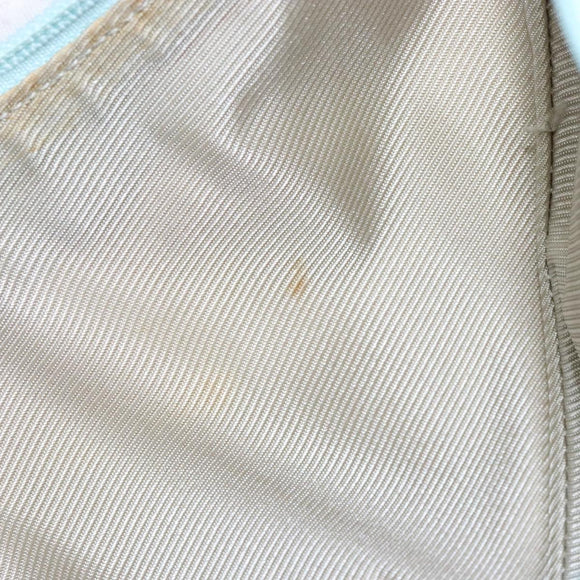 GUCCI GG Canvas Shoulder Bag Light Blue Gold 001 4158 3754 Auth 136919