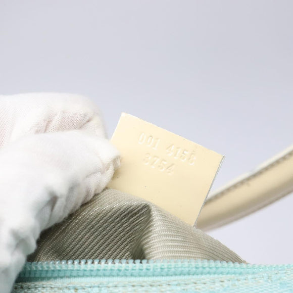 GUCCI GG Canvas Shoulder Bag Light Blue Gold 001 4158 3754 Auth 136919