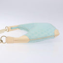 GUCCI GG Canvas Shoulder Bag Light Blue Gold 001 4158 3754 Auth 136919-4