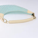 GUCCI GG Canvas Shoulder Bag Light Blue Gold 001 4158 3754 Auth 136919-7