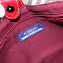 BURBERRY Nova Check Blue Label Tote Bag Canvas Beige Auth 136920-11