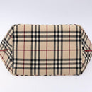 BURBERRY Nova Check Blue Label Tote Bag Canvas Beige Auth 136920-5