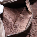 Salvatore Ferragamo Gancini Hand Bag Leather Gold Auth 136922-22