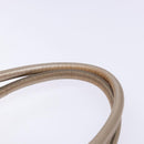 Salvatore Ferragamo Gancini Hand Bag Leather Gold Auth 136922-8