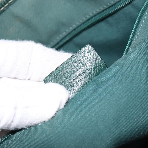 GUCCI GG Canvas Web Sherry Line Tote Bag Beige Green Red 115810 Auth 136923