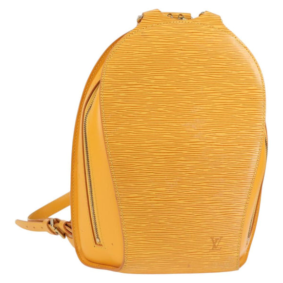 LOUIS VUITTON Epi Mabillon Backpack Yellow M52239 LV Auth 136925