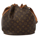 LOUIS VUITTON Monogram Petit Noe Shoulder Bag M42226 LV Auth 136931-2