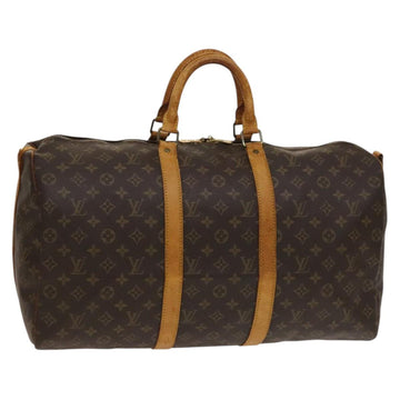 LOUIS VUITTON Monogram Keepall Bandouliere 50 Boston Bag M41416 LV Auth 136941