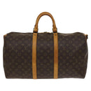 LOUIS VUITTON Monogram Keepall Bandouliere 50 Boston Bag M41416 LV Auth 136941-2