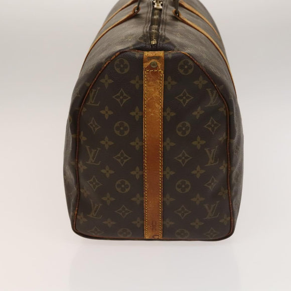 LOUIS VUITTON Monogram Keepall Bandouliere 50 Boston Bag M41416 LV Auth 136941