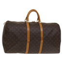 LOUIS VUITTON Monogram Keepall 55 Boston Bag M41424 LV Auth 136942-1