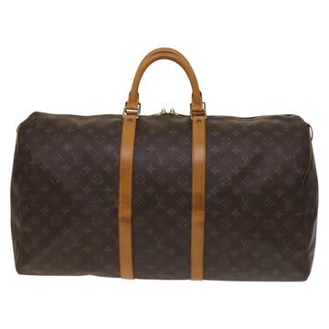 LOUIS VUITTON Monogram Keepall 55 Boston Bag M41424 LV Auth 136942 - 0