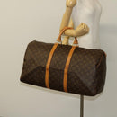 LOUIS VUITTON Monogram Keepall 55 Boston Bag M41424 LV Auth 136942-21
