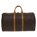 LOUIS VUITTON Monogram Keepall 55 Boston Bag M41424 LV Auth 136942-3