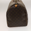 LOUIS VUITTON Monogram Keepall 55 Boston Bag M41424 LV Auth 136942-5