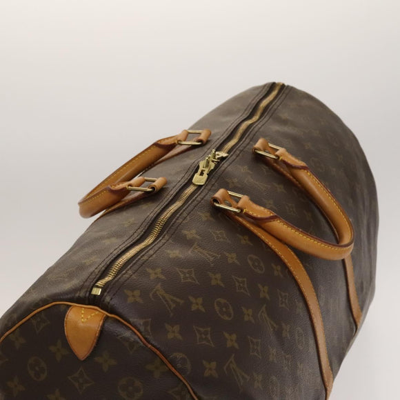 LOUIS VUITTON Monogram Keepall 55 Boston Bag M41424 LV Auth 136942