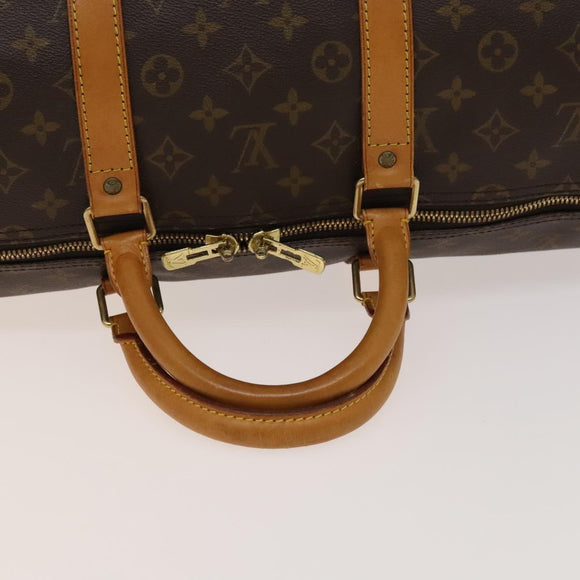 LOUIS VUITTON Monogram Keepall 55 Boston Bag M41424 LV Auth 136942